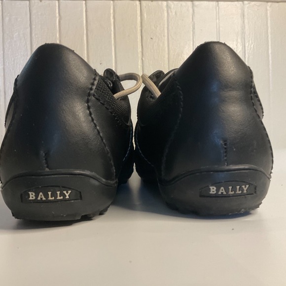 Bally Golf Shoes Shoes 27902 Black Leather Red/White Stitching Women's 7.5 - Picture 14 of 16